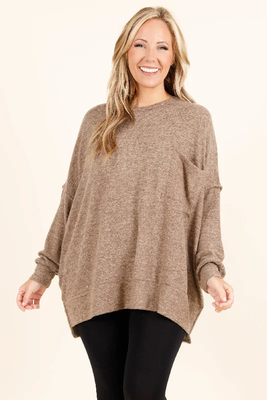 Crazy Deal More of Me Sweater, Mocha