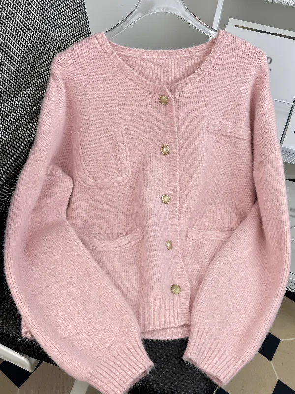 Weekend Specials Just for You Sixsr Solid Button Down Knit Cardigan, Casual Long Sleeve Pocket Sweater, Women's Clothing Weekend Specials Just for You Sixsr Solid Button Down Knit Cardigan, Casual Long Sleeve Pocket Sweater, Women's Clothing