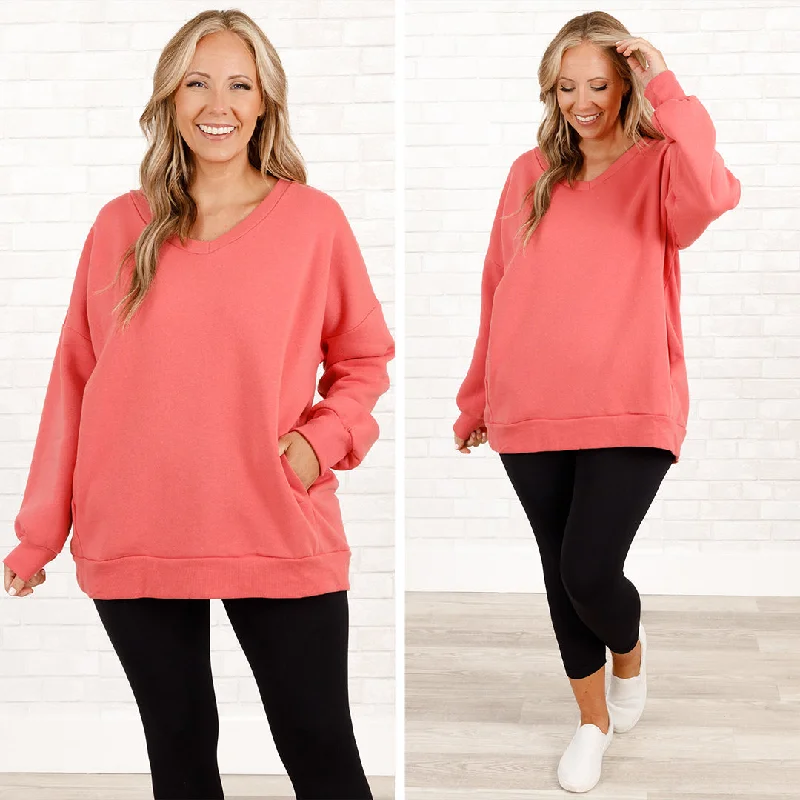 Weekend Discounts to Love Very Special Sweatshirt, Deep Coral