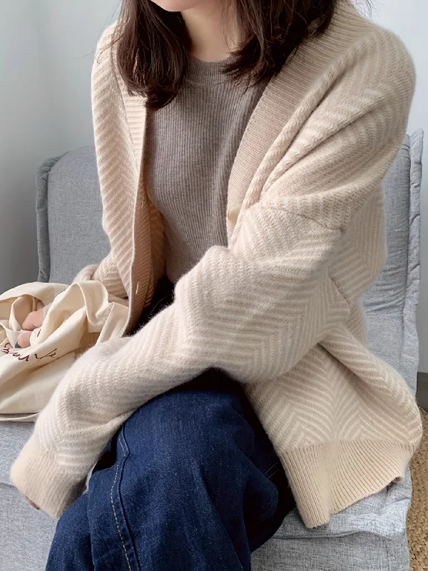 Weekend Offers That Shine Sixsr Striped Button Down Knit Cardigan, Vintage Long Sleeve Loose Sweater, Women's Clothing Weekend Offers That Shine Sixsr Striped Button Down Knit Cardigan, Vintage Long Sleeve Loose Sweater, Women's Clothing