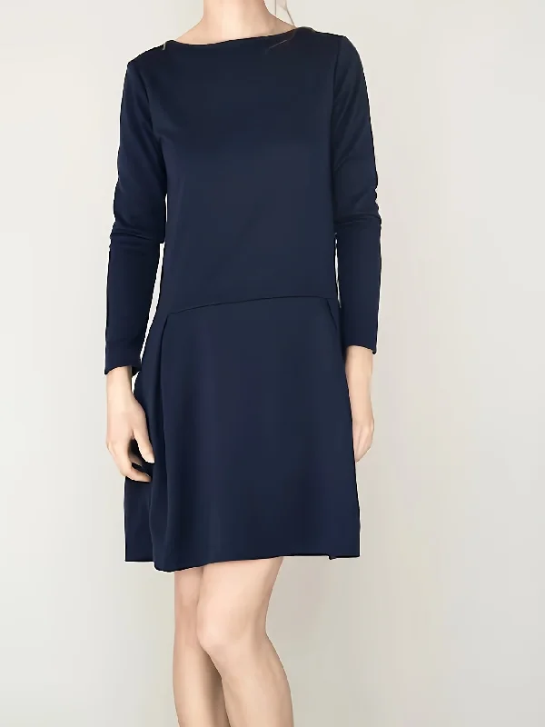 Weekend Specials to Grab Sixsr Solid Boat Neck Mini Dress, Casual Long Sleeve A Line Dress, Women's Clothing Weekend Specials to Grab Sixsr Solid Boat Neck Mini Dress, Casual Long Sleeve A Line Dress, Women's Clothing