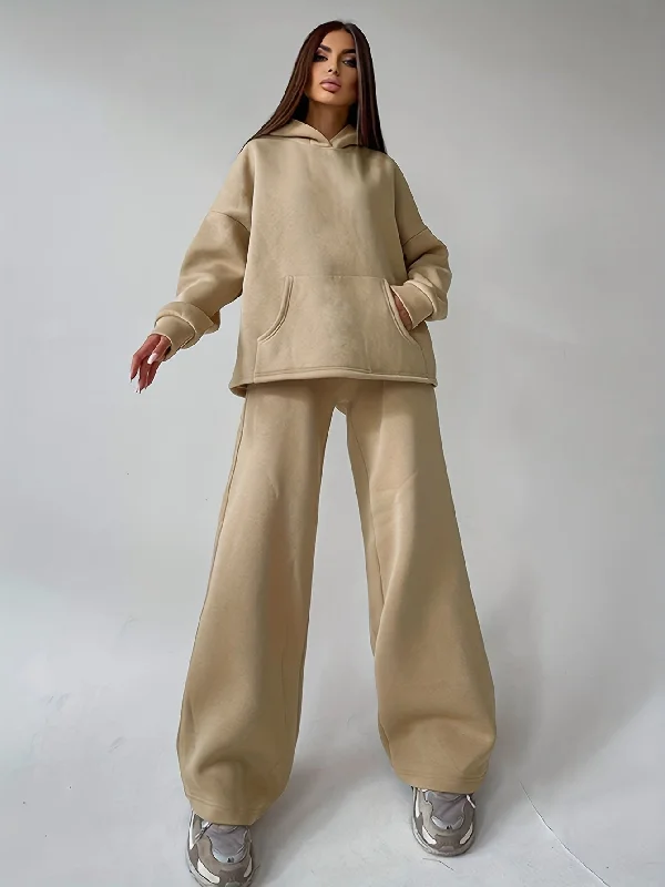 Unwind with Weekend Discounts Sixsr Solid Casual Two-piece Set, Long Sleeve Loose Hoodies & Long Length Pants Outfits, Women's Clothing Unwind with Weekend Discounts Sixsr Solid Casual Two-piece Set, Long Sleeve Loose Hoodies & Long Length Pants Outfits, Women's Clothing