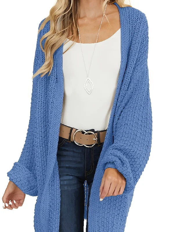 Weekend Discounts to Celebrate Knitted Open Front Cardigan, Casual Long Sleeve Cardigan For Spring & Fall, Women's Clothing Weekend Discounts to Celebrate Knitted Open Front Cardigan, Casual Long Sleeve Cardigan For Spring & Fall, Women's Clothing