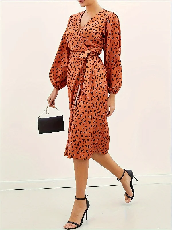 Weekend Deals That Please Sixsr Allover Print Wrap Dress, Casual Long Sleeve V Neck Midi Dress, Women's Clothing Weekend Deals That Please Sixsr Allover Print Wrap Dress, Casual Long Sleeve V Neck Midi Dress, Women's Clothing