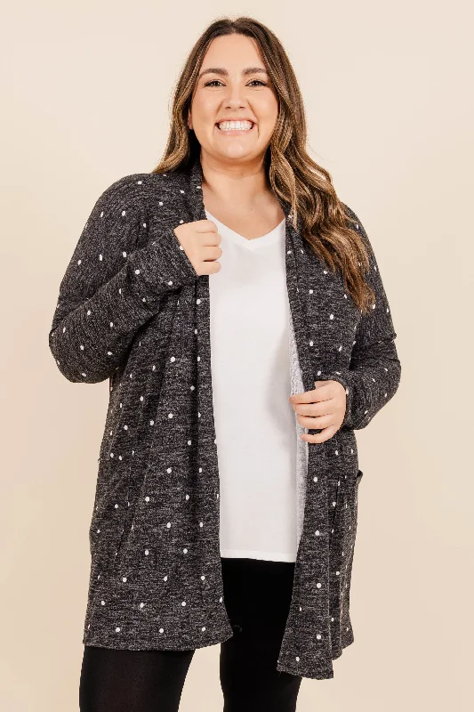 Bonus Offer On The Nose Cardigan, Charcoal