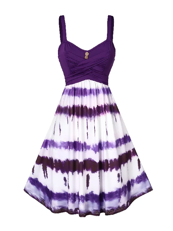 Deal of the Day Sixsr Tie Dye Criss Cross Dress, Casual Sleeveless Ruffle Dress, Women's Clothing Deal of the Day Sixsr Tie Dye Criss Cross Dress, Casual Sleeveless Ruffle Dress, Women's Clothing