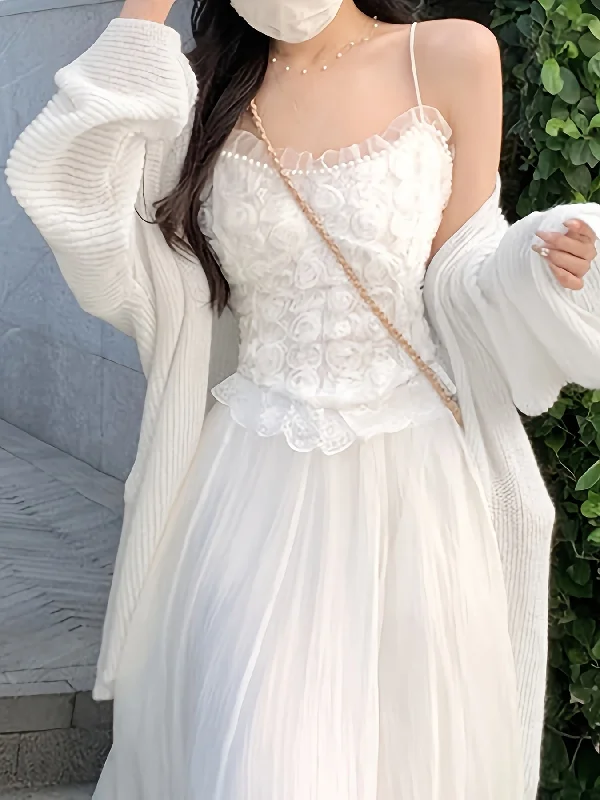 Best Seller Sixsr Solid Open Front Knit Cardigan, Casual Long Sleeve Loose Lightweight Cardigan For Spring & Fall, Women's Clothing Best Seller Sixsr Solid Open Front Knit Cardigan, Casual Long Sleeve Loose Lightweight Cardigan For Spring & Fall, Women's Clothing