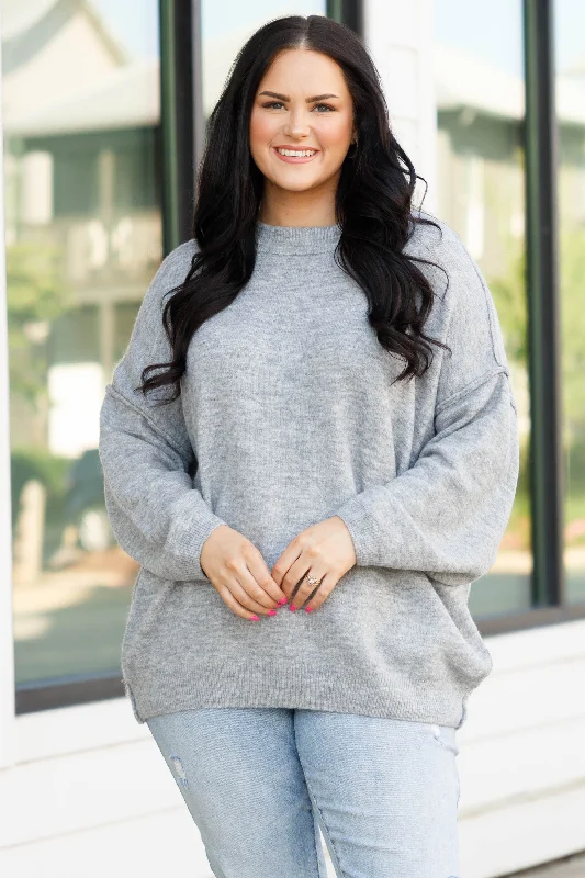 Unmissable Offer Too Comfy Sweater, Heather Grey