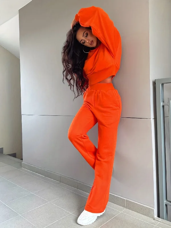 Discount Mania Sixsr Casual Solid Two-piece Set, Crew Neck Long Sleeve Sweatshirt & Straight Leg Pants Outfits, Women's Clothing Discount Mania Sixsr Casual Solid Two-piece Set, Crew Neck Long Sleeve Sweatshirt & Straight Leg Pants Outfits, Women's Clothing