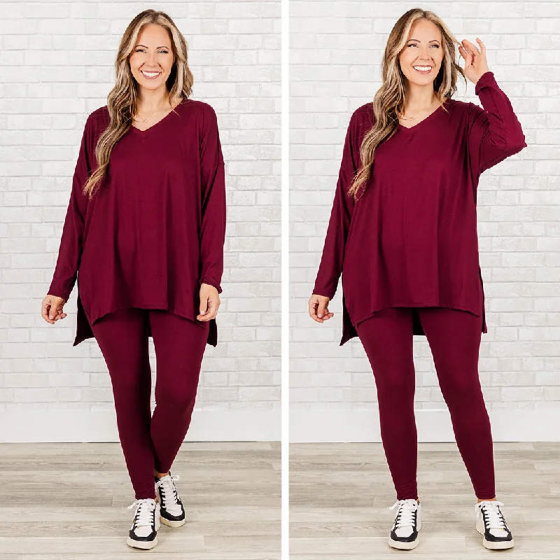 Weekend Specials to Relish Happiness Because Of You Set, Dark Burgundy
