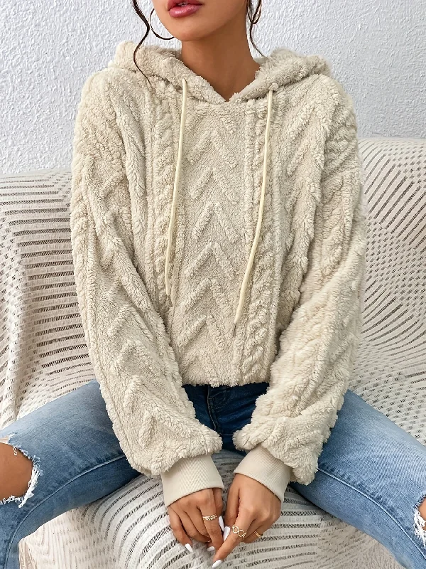 Weekend Bargains to Savor Sixsr Drawstring Teddy Hoodies, Casual Long Sleeve Solid Sweatshirt, Women's Clothing Weekend Bargains to Savor Sixsr Drawstring Teddy Hoodies, Casual Long Sleeve Solid Sweatshirt, Women's Clothing