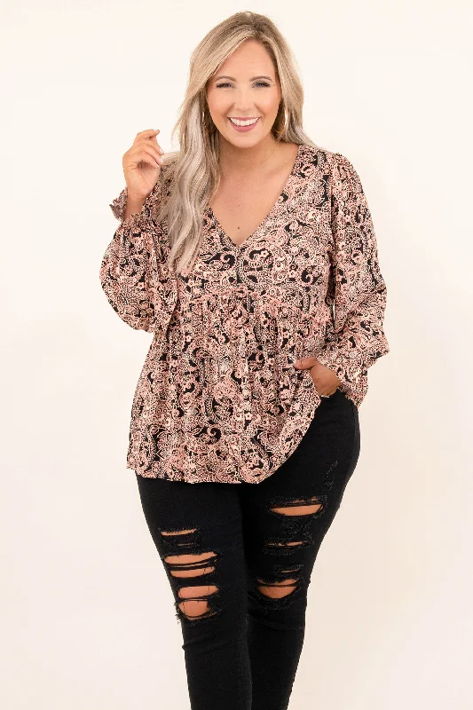 Now or Never As If It's Your Last Top, Black-Pink