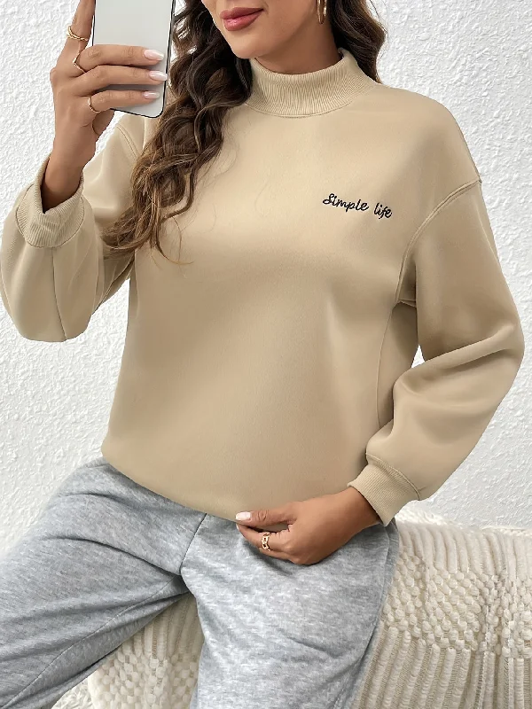 Buy Today Sixsr Letter Print Drop Shoulder Pullover Sweatshirt, Casual Long Sleeve Crew Neck Sweatshirt For Fall & Winter, Women's Clothing Buy Today Sixsr Letter Print Drop Shoulder Pullover Sweatshirt, Casual Long Sleeve Crew Neck Sweatshirt For Fall & Winter, Women's Clothing