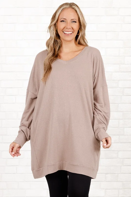 Value Deals Take It All Tunic, Ash Mocha