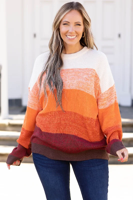 While Supplies Last Charming Charlie Sweater, Rust