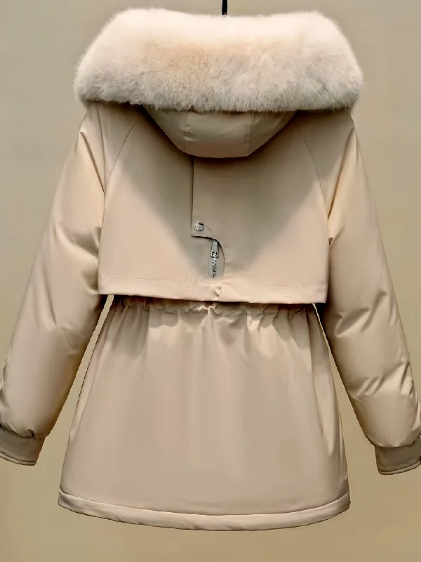 Savings Soar This Weekend Sixsr Solid Hooded Drawstring Waist Coat, Casual Long Sleeve Winter Warm Outerwear, Women's Clothing Savings Soar This Weekend Sixsr Solid Hooded Drawstring Waist Coat, Casual Long Sleeve Winter Warm Outerwear, Women's Clothing