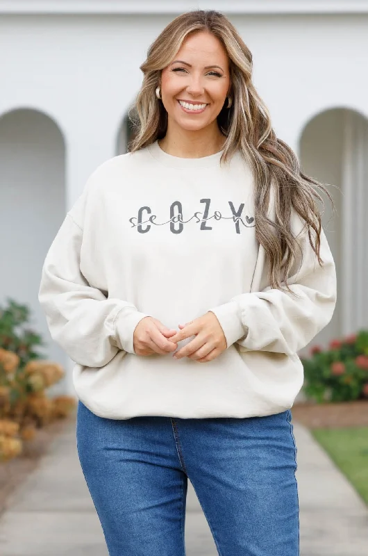 Weekend Bargains to Relish Nice and Cozy Sweatshirt, Sand