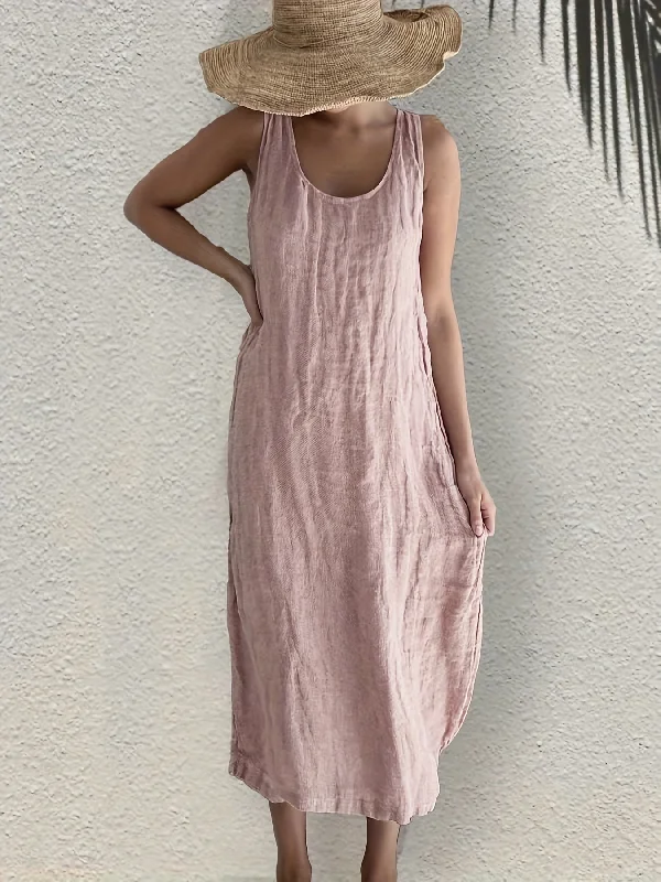 Weekend Deals That Dazzle Sixsr Solid Color Crew Neck Tank Dress, Casual Sleeveless Tank Dress For Every Day, Women's Clothing Weekend Deals That Dazzle Sixsr Solid Color Crew Neck Tank Dress, Casual Sleeveless Tank Dress For Every Day, Women's Clothing
