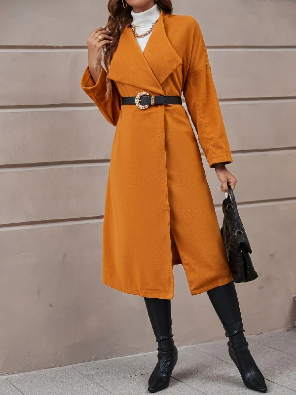 Great Deal Sixsr Drop Shoulder Belt Blazer Coat, Casual Long Sleeve Fashion Loose Blazer Outerwear, Women's Clothing Great Deal Sixsr Drop Shoulder Belt Blazer Coat, Casual Long Sleeve Fashion Loose Blazer Outerwear, Women's Clothing