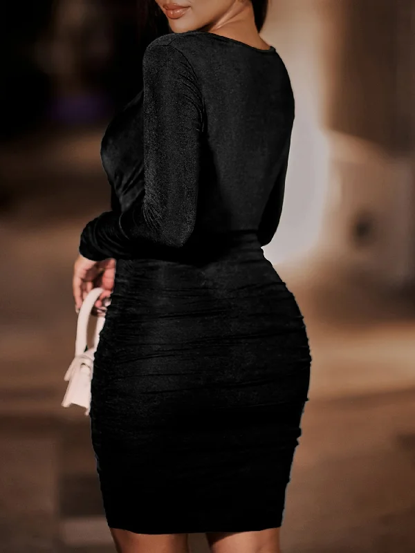Weekend Specials to Savor Sixsr Sexy Solid Bodycon Dress, Long Sleeve Casual Every Day Dress For Fall & Winter, Women's Clothing Weekend Specials to Savor Sixsr Sexy Solid Bodycon Dress, Long Sleeve Casual Every Day Dress For Fall & Winter, Women's Clothing