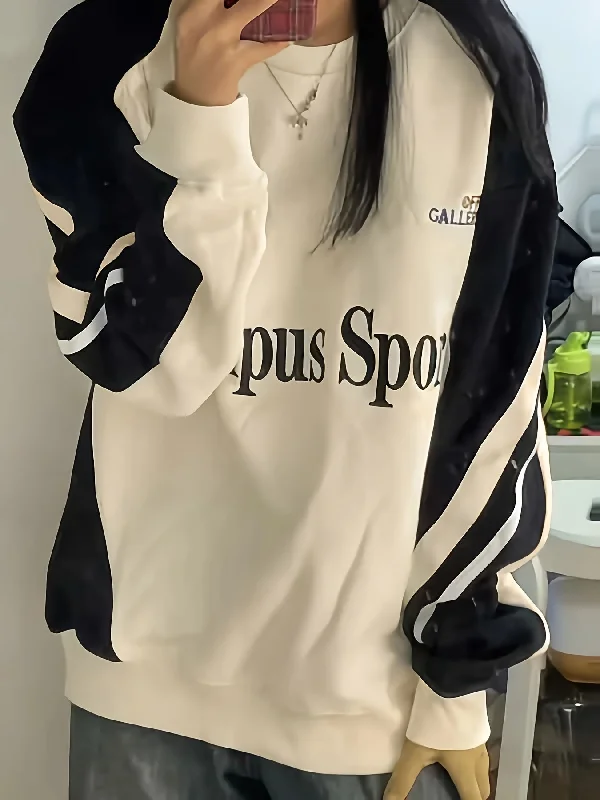 Weekend Savings Delight Sixsr Y2K Streetwear Sweatshirt, Casual Raglan Sleeve Crew Neck Sweatshirt For Fall & Winter, Women's Clothing Weekend Savings Delight Sixsr Y2K Streetwear Sweatshirt, Casual Raglan Sleeve Crew Neck Sweatshirt For Fall & Winter, Women's Clothing