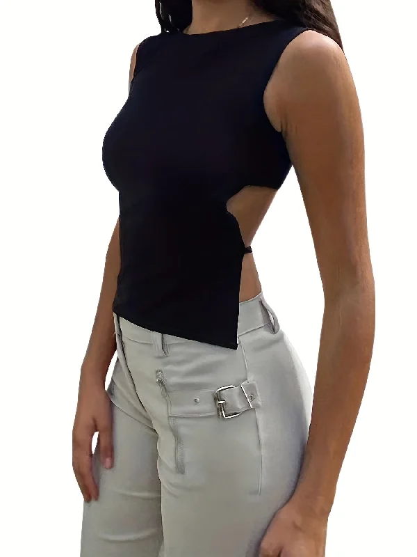 Price Drop Sixsr Y2K Sleeveless Tank Top, Casual Every Day Top For Summer & Spring, Women's Clothing Price Drop Sixsr Y2K Sleeveless Tank Top, Casual Every Day Top For Summer & Spring, Women's Clothing