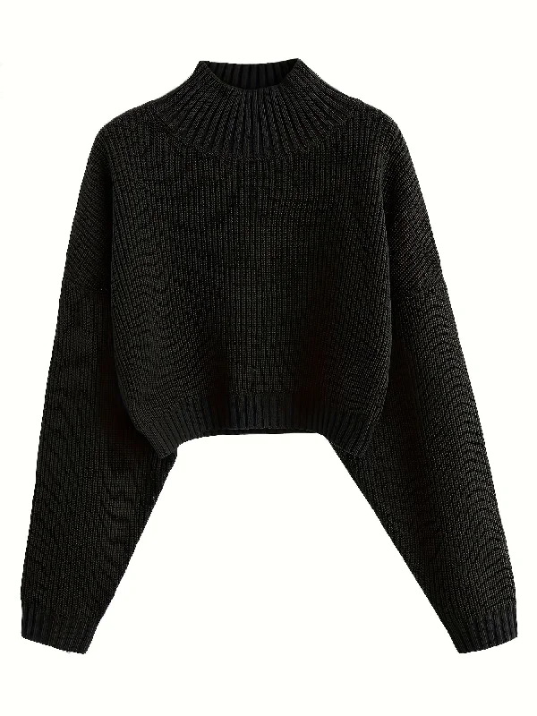 The Best Deal Sixsr Long Sleeve Drop Shoulder Sweater, Loose Solid Casual Sweater, Women's Clothing The Best Deal Sixsr Long Sleeve Drop Shoulder Sweater, Loose Solid Casual Sweater, Women's Clothing