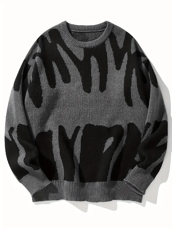 Final Clearance Sixsr Y2K Graphic Pattern Pullover Sweater, Crew Neck Long Sleeve Sweater, Women's Clothing Final Clearance Sixsr Y2K Graphic Pattern Pullover Sweater, Crew Neck Long Sleeve Sweater, Women's Clothing