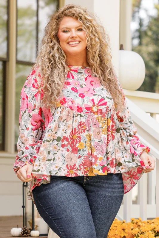 Weekend Bargains to Sizzle Poppy Paradise Top, Pink