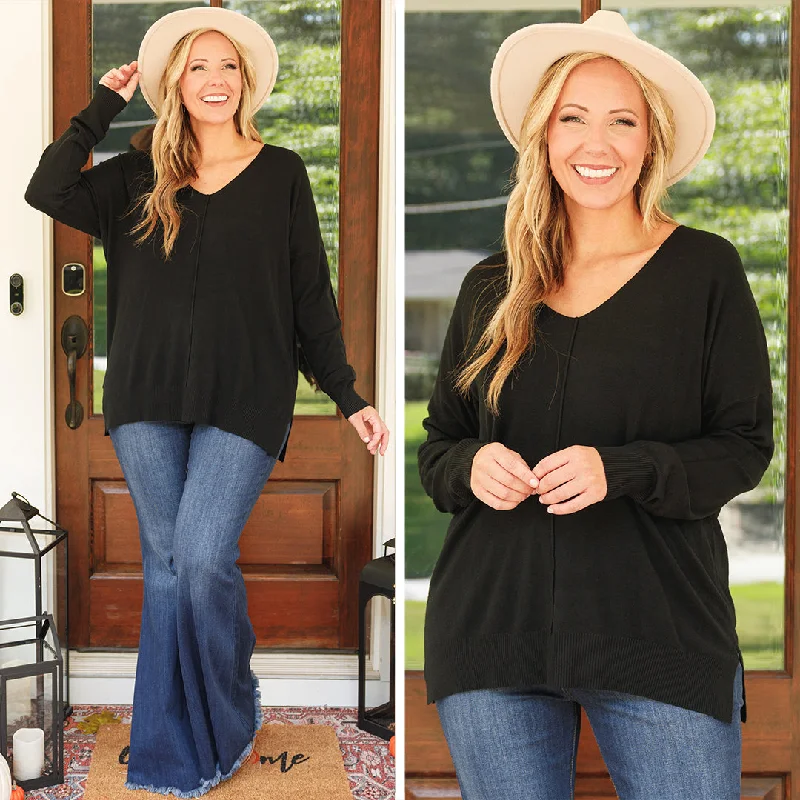 Savings Galore Miss Me Sweater, Black