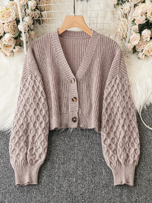 Your Weekend, Your Savings Sixsr Solid Button Front Cardigan, Casual Long Sleeve Drop Shoulder Outwear, Women's Clothing Your Weekend, Your Savings Sixsr Solid Button Front Cardigan, Casual Long Sleeve Drop Shoulder Outwear, Women's Clothing