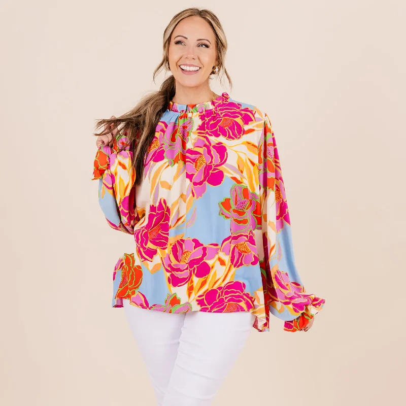 Stock Up My Favorite Fairytale Top, Fuchsia