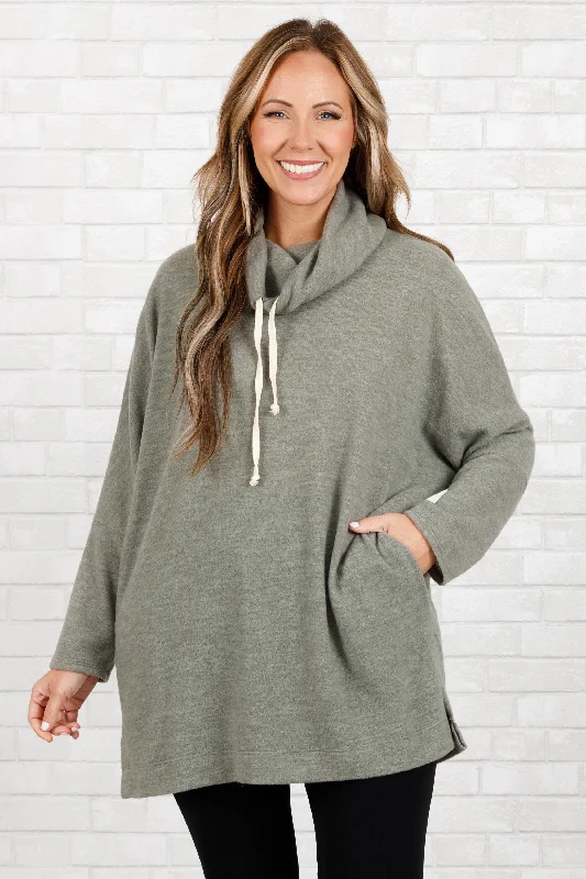 Amazing Value Lounging Around Pullover, Olive