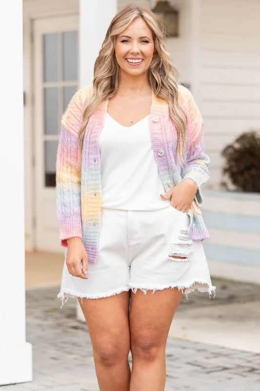 Weekend Specials Just for You Unbreakable Happiness Cardigan, Multi