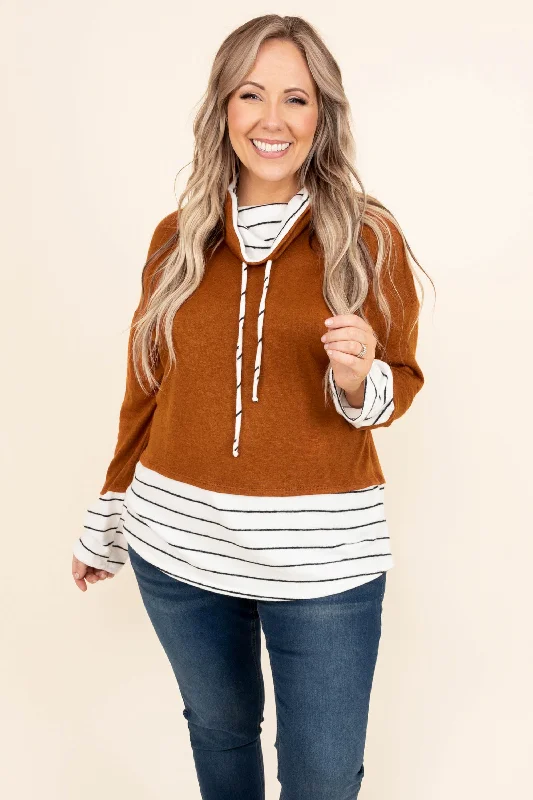 Weekend Bargains Just for You Bye Bye Baby Hoodie, Rust