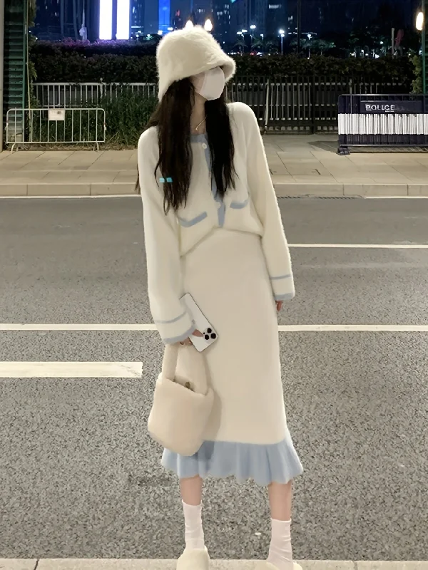 Great Bargain Sixsr Color Block Button Front Knitted Cardigan Sweater, Casual Long Sleeve Sweater For Fall & Winter, Women's Clothing Great Bargain Sixsr Color Block Button Front Knitted Cardigan Sweater, Casual Long Sleeve Sweater For Fall & Winter, Women's Clothing