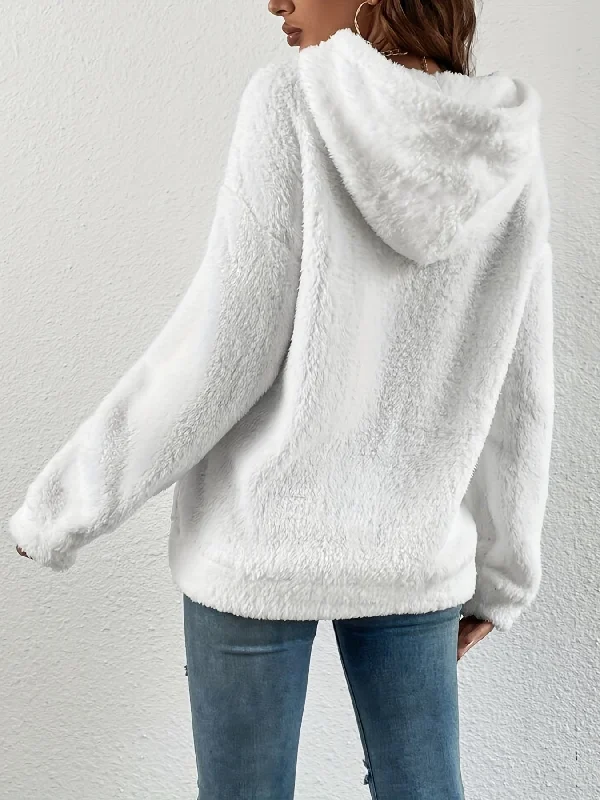 Weekend Savings Spree Sixsr Kangaroo Pocket Plush Hoodie, Casual Long Sleeve Drawstring Hoodies Sweatshirt, Women's Clothing Weekend Savings Spree Sixsr Kangaroo Pocket Plush Hoodie, Casual Long Sleeve Drawstring Hoodies Sweatshirt, Women's Clothing
