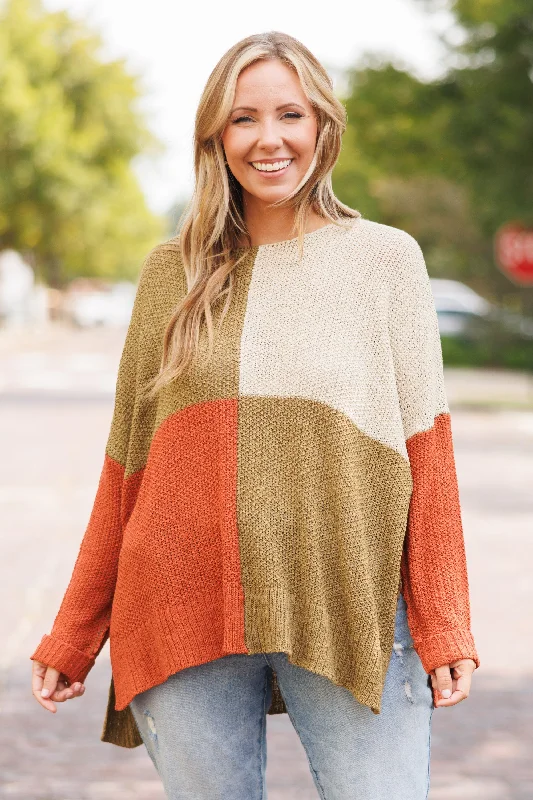 Reduced Price Going My Own Way Sweater, Pumpkin