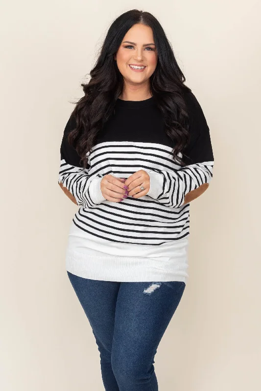 Year-End Sale Winters In Cape Cod Sweater, Ivory Black