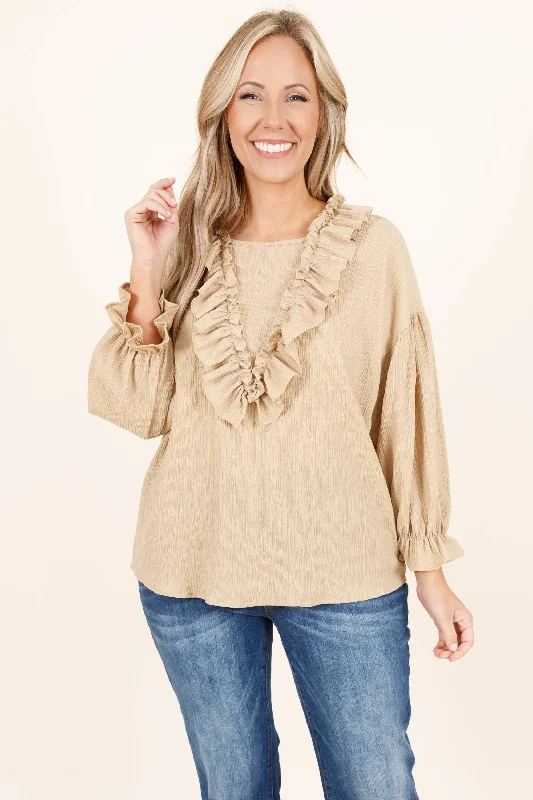 Top Pick Join In Top, Taupe