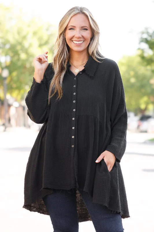 Weekend Specials to Grab Stuck In Her Daydream Top, Black