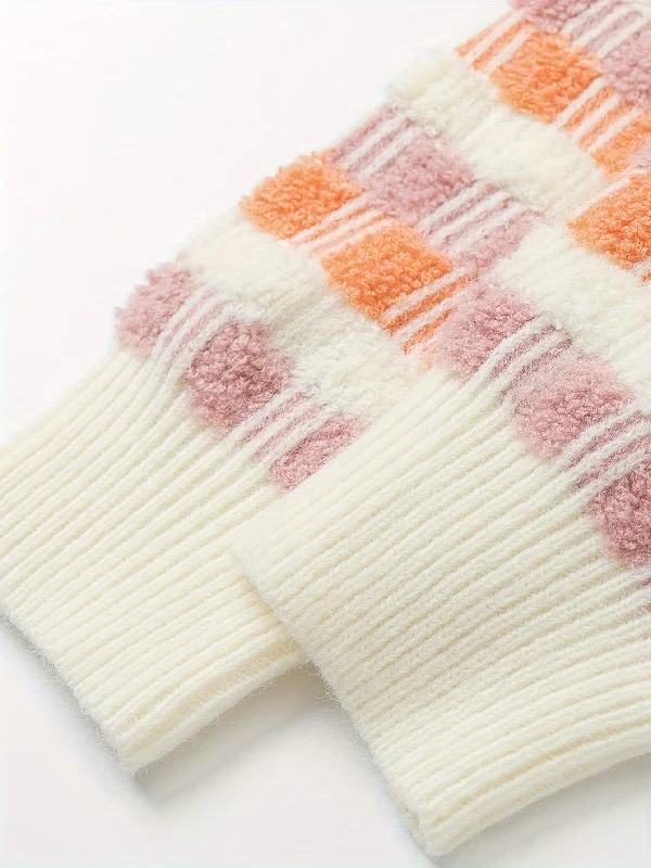 Deep Savings Sixsr Striped Crew Neck Pullover Sweater, Casual Long Sleeve Loose Thick Warm Sweater, Women's Clothing Deep Savings Sixsr Striped Crew Neck Pullover Sweater, Casual Long Sleeve Loose Thick Warm Sweater, Women's Clothing
