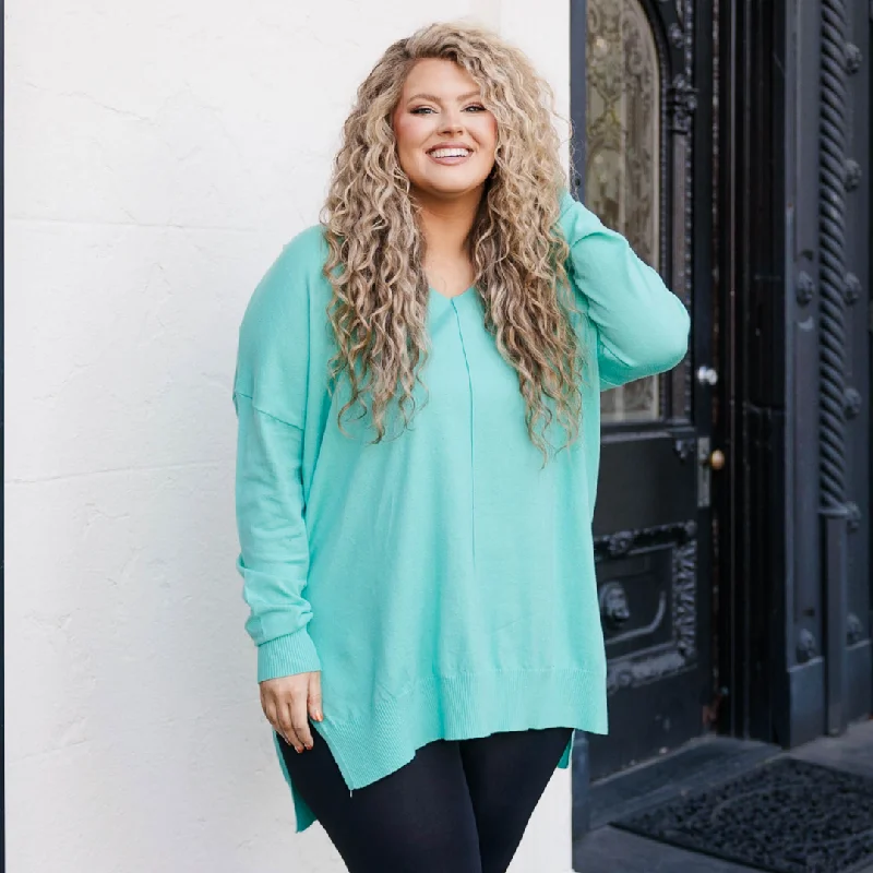 Weekend Specials to Indulge In Miss Who I Was Sweater, Mint