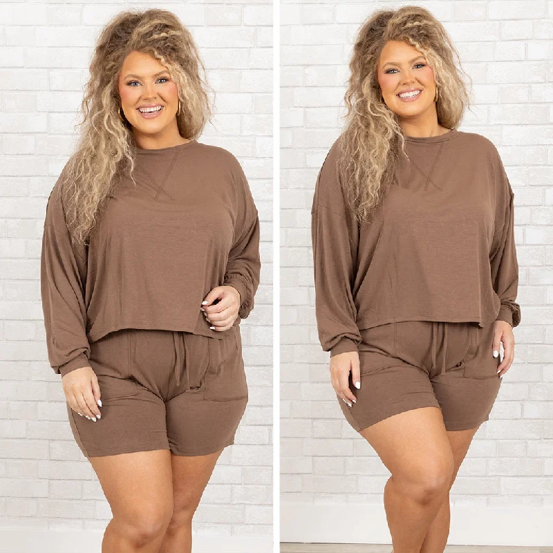Lowest Price Live, Love, Lounge Set, Mocha