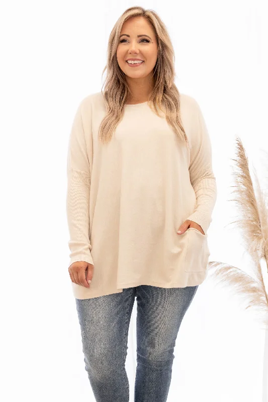 Markdown Sale The Thrill Of The Day Sweater, Oatmeal
