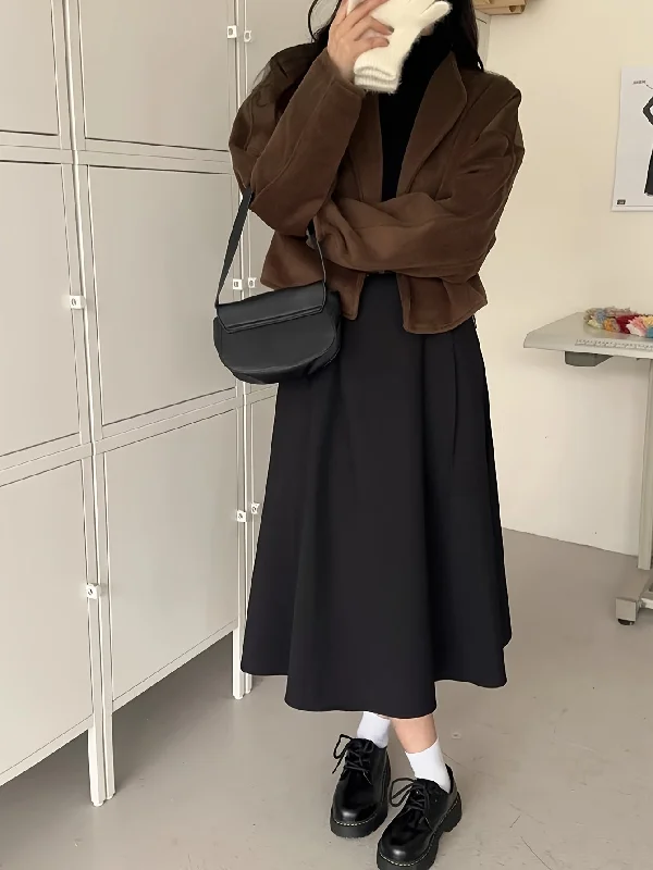 Extra Savings Sixsr Solid Open Front Coat, Casual Long Sleeve Stylish Outerwear, Women's Clothing Extra Savings Sixsr Solid Open Front Coat, Casual Long Sleeve Stylish Outerwear, Women's Clothing