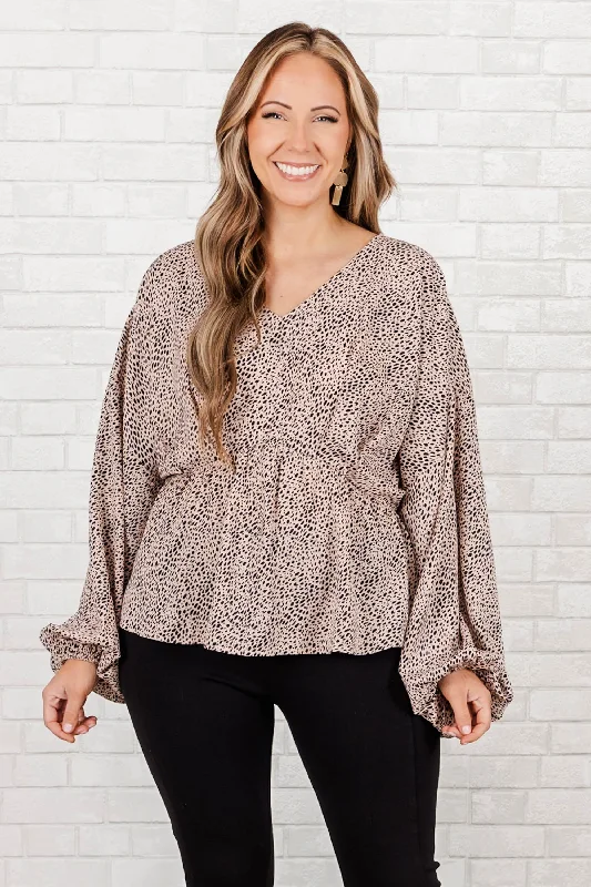 Weekend Extravaganza: Shop Now Gotta Do What I Do Top, Tan