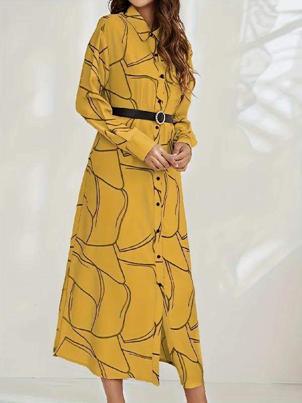 Limited Offer Sixsr Floral Print Button Front Dress, Casual Long Sleeve Lapel Dress, Women's Clothing Limited Offer Sixsr Floral Print Button Front Dress, Casual Long Sleeve Lapel Dress, Women's Clothing