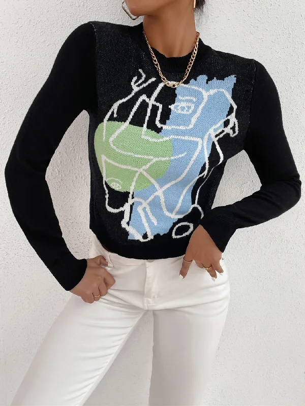 Weekend Deals That Excite Sixsr Stylish Color Block Crew Neck Sweater, Casual Long Sleeve Sweater, Casual Tops For Fall & Winter, Women's Clothing Weekend Deals That Excite Sixsr Stylish Color Block Crew Neck Sweater, Casual Long Sleeve Sweater, Casual Tops For Fall & Winter, Women's Clothing
