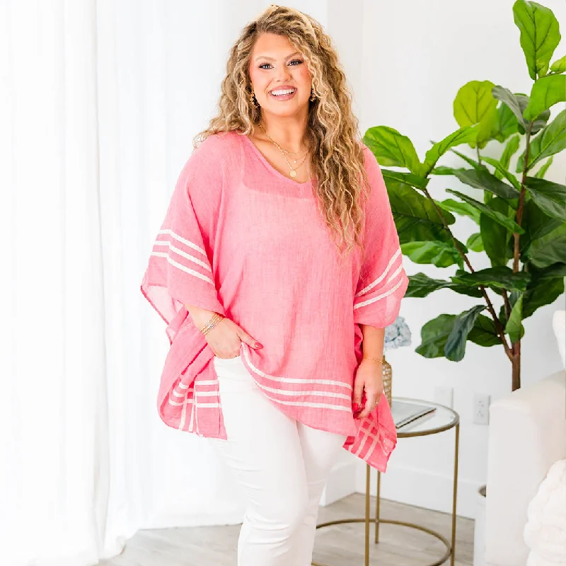 Weekend Bargains to Savor Oh Boy Tunic, Raspberry